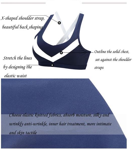 The design of the yoga sports bra