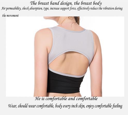 The design of the chest in yoga wear