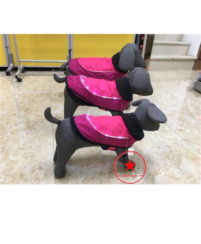 Lovely Fashion LED Dog Winter Jacket with Fleece Lining (CP-30002).jpg