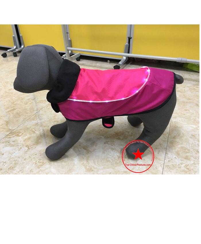 Lovely Fashion LED Dog Winter Jacket with Fleece Lining(CP-30002)