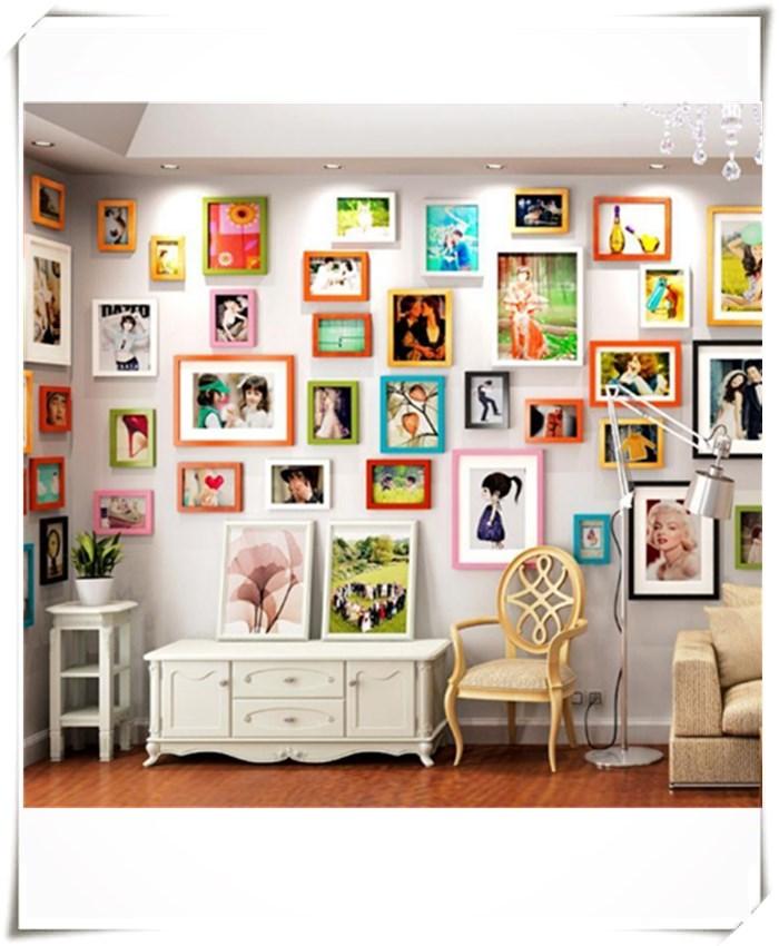 Colorful Wooden Standing Effect Poster Wall Picture Frames